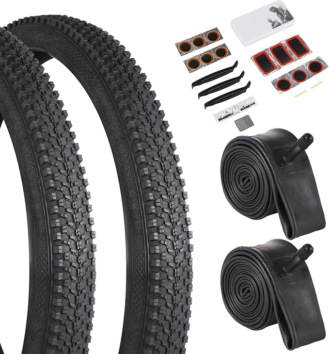 2 Pcs 24/26 x 1.95 Bike Tires and 2 Pcs